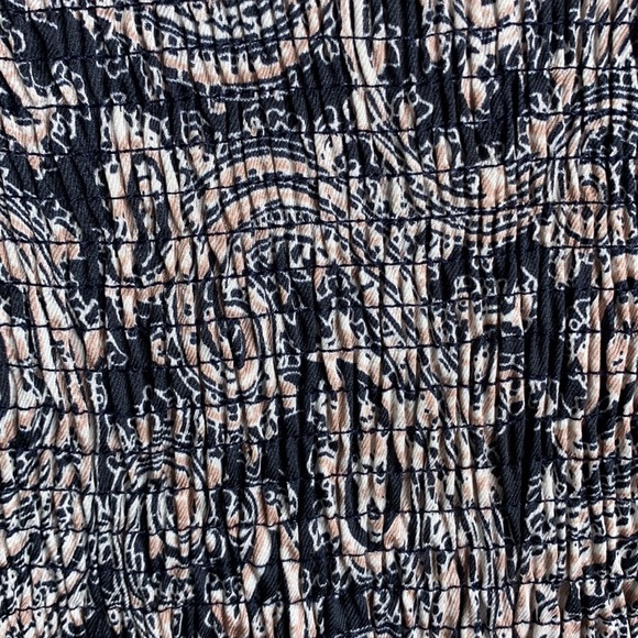 Cinq à Sept Delancey short sleeve smocked waist midi‎ Dress - Picture 6 of 7